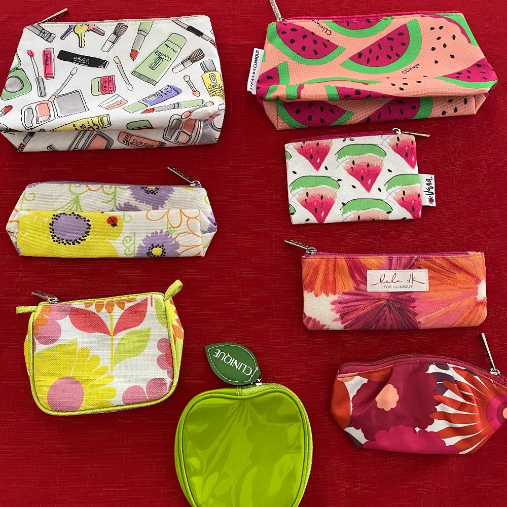 Lot of NWOT Clinique Makeup Bags